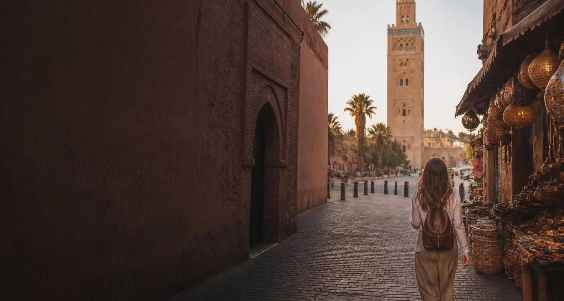 Traveler exploring the Marrakech medina during a three-day visit