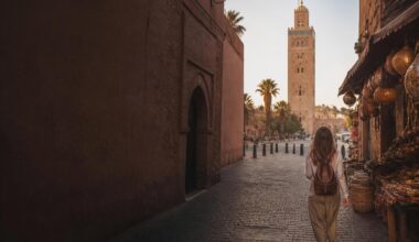 Traveler exploring the Marrakech medina during a three-day visit